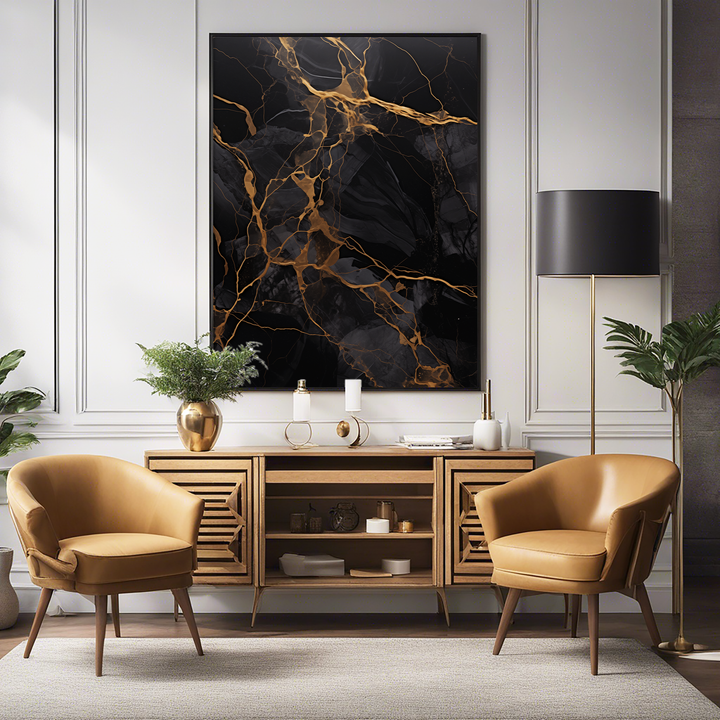 Black and Gold Marble Elegance