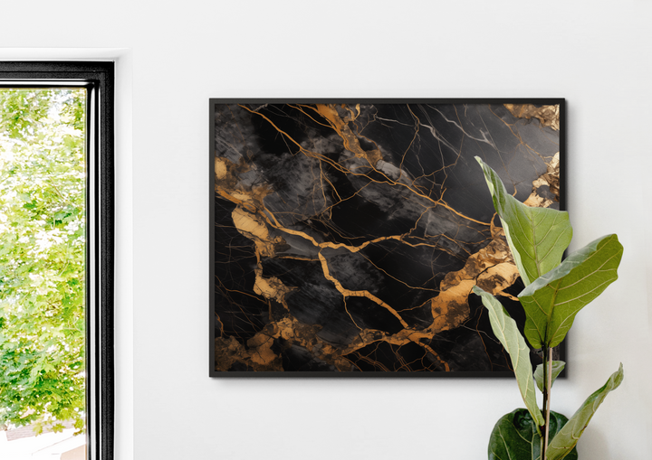 Black and Gold Marble