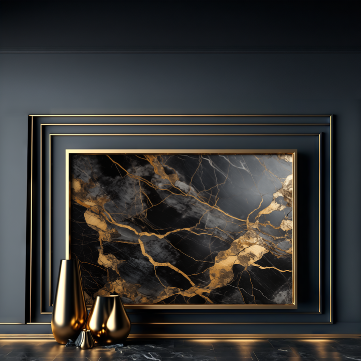 Black and Gold Marble