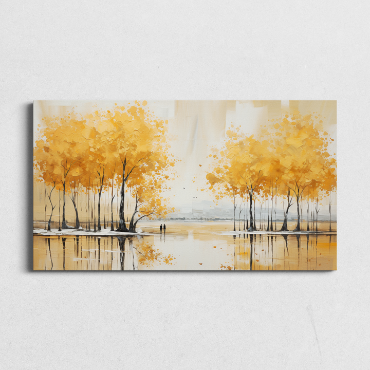 Golden Trees and Reflective Stroll