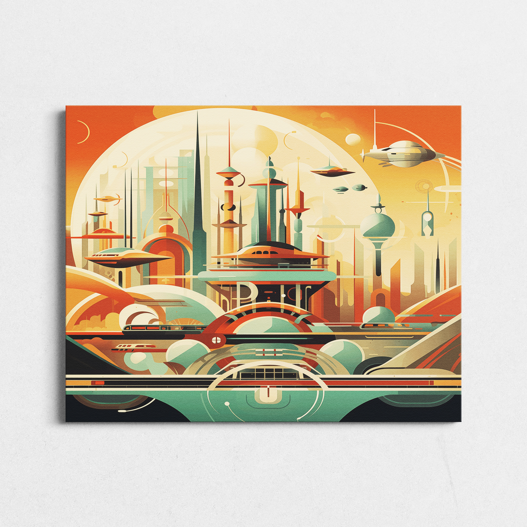 Retro-Futuristic City